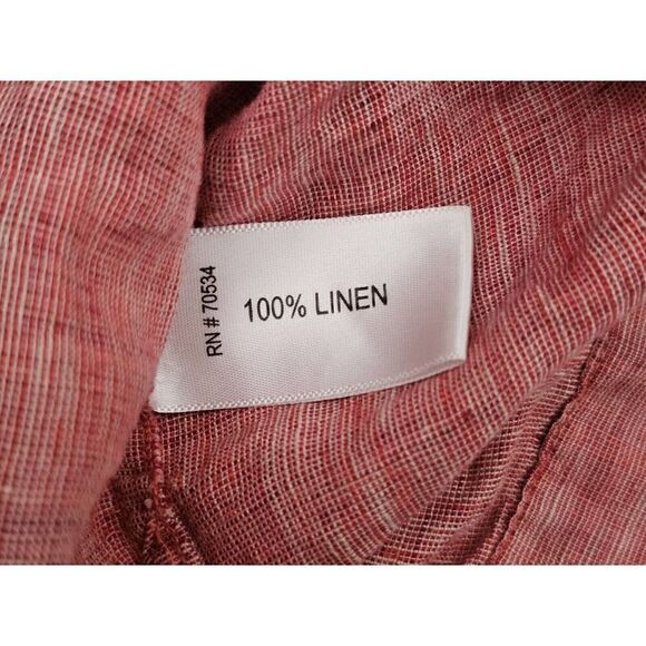 Orvis Mens Shirt Linen Button Up Pink Short Sleeve Size M - Picture 3 of 13